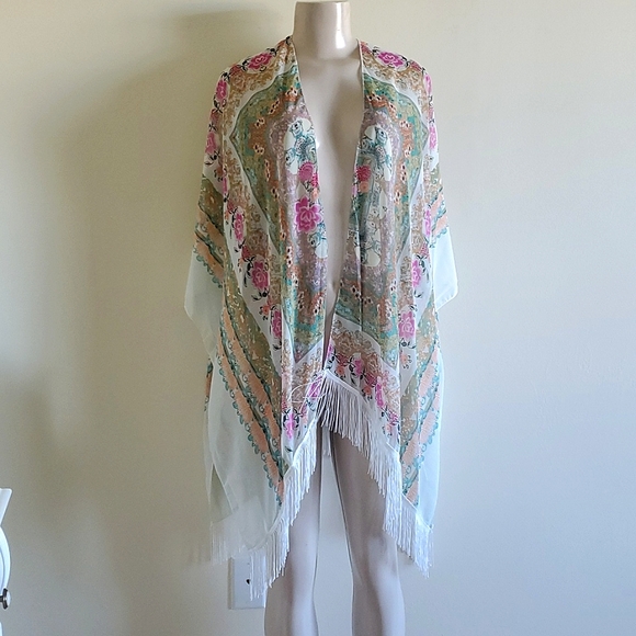 Other - Kimono sheer multi color cardigan